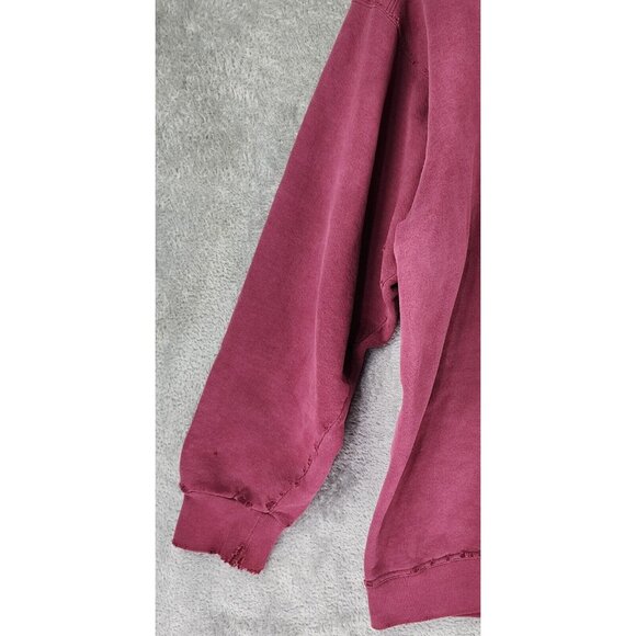 Texas A&M Aggies Sweatshirt Womens Large Maroon Embroidered Distressed Vintage - Picture 9 of 9